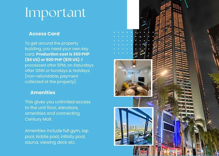1-br Promo! In Makati - With Pool, Fast Wifi, Gym, Balcony Apartment Manila